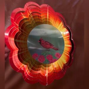 10 in. Hologram Spectrum Wind Spinner Cardinal - Never Used - Bird Lover Garden